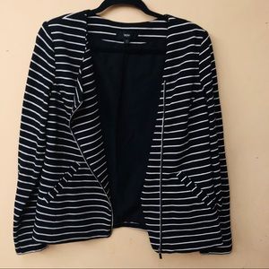 Striped Mossimo Knit Jacket w/ Zipper